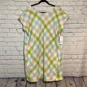 Peyton & Parker / XXL / Checked Linen Dress